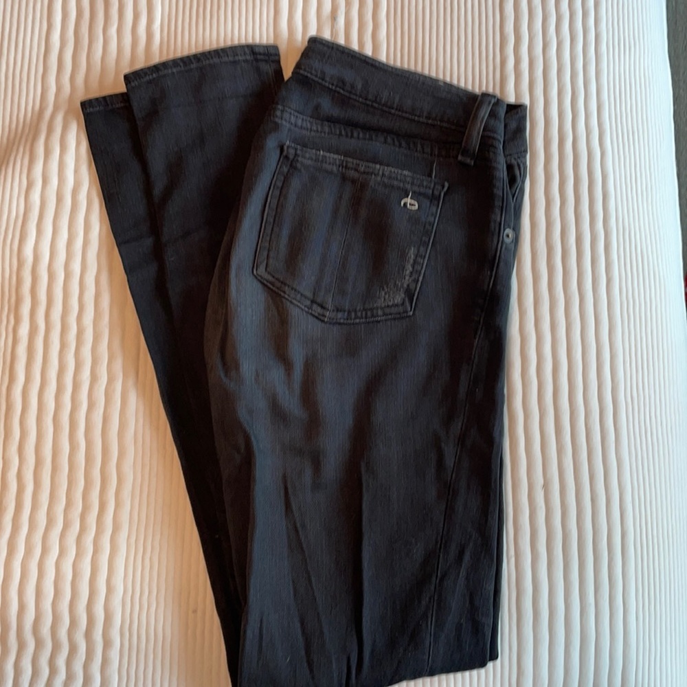 Distressed black rag & bone denim